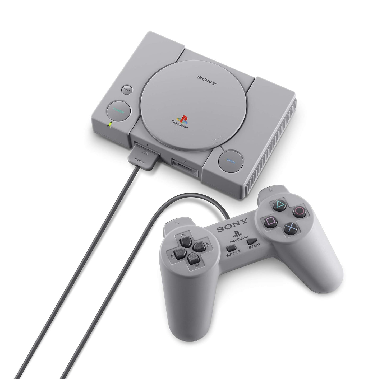 Sony PlayStation Classic Console - Miniature Retro Gaming System with 20 Prel...