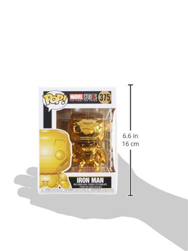 Funko 33434 POP Bobble: Marvel: Marvel Studios 10: Iron Man (Chrome)