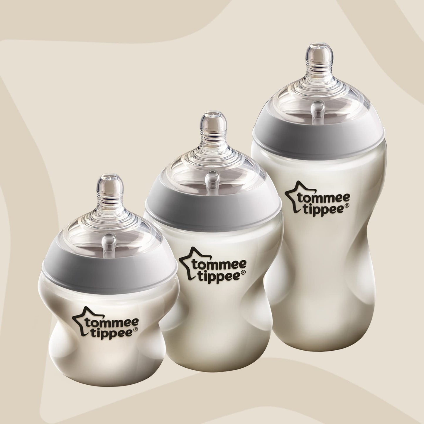 Tommee Tippee Closer to Nature Baby Bottles, Breast-Like Teat with Anti-Colic...