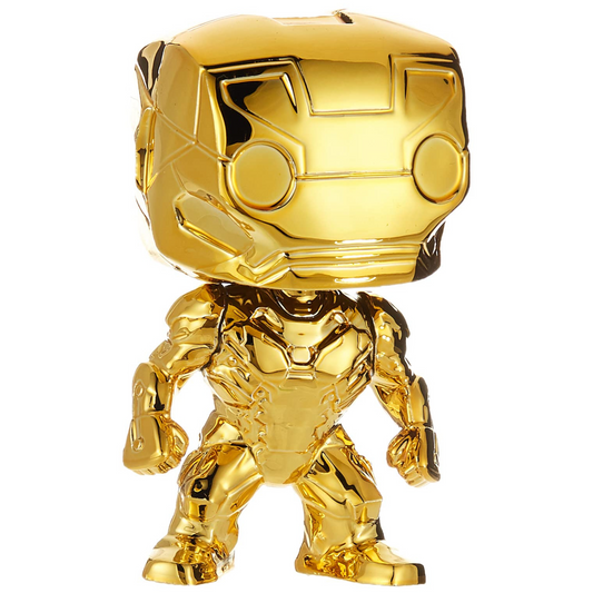 Funko 33434 POP Bobble: Marvel: Marvel Studios 10: Iron Man (Chrome)